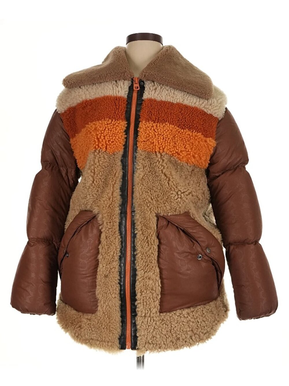 Coach Mixed Media Teddy Puffer